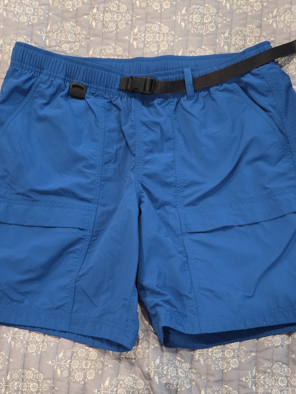 Eddie Bauer Royal Blue Men's Hybrid Shorts with Web Belt